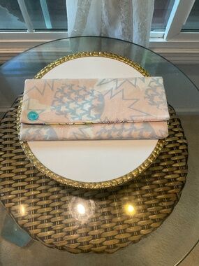 Jana Lam Canvas Clutch Bag NWT